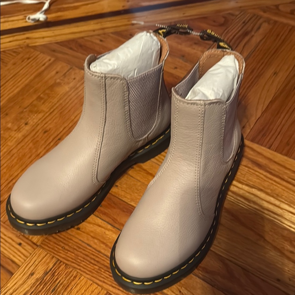 Dr. Martens Light Taupe Chelsea Boots